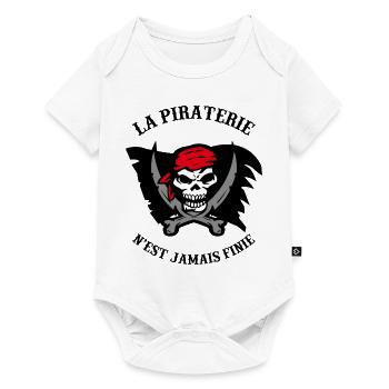 pirate - Body à manches courtes Premium Bébé - blanc - Devant