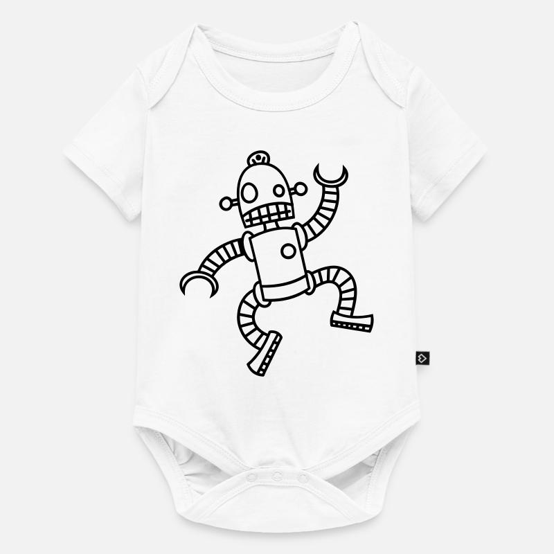 Robot - Baby Premium short-sleeve bodysuit - white