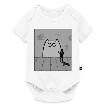 Sleepy Cat - Baby Premium short-sleeve bodysuit - white - Front
