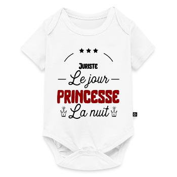 Princesse Juriste cadeau - Body à manches courtes Premium Bébé - blanc - Devant