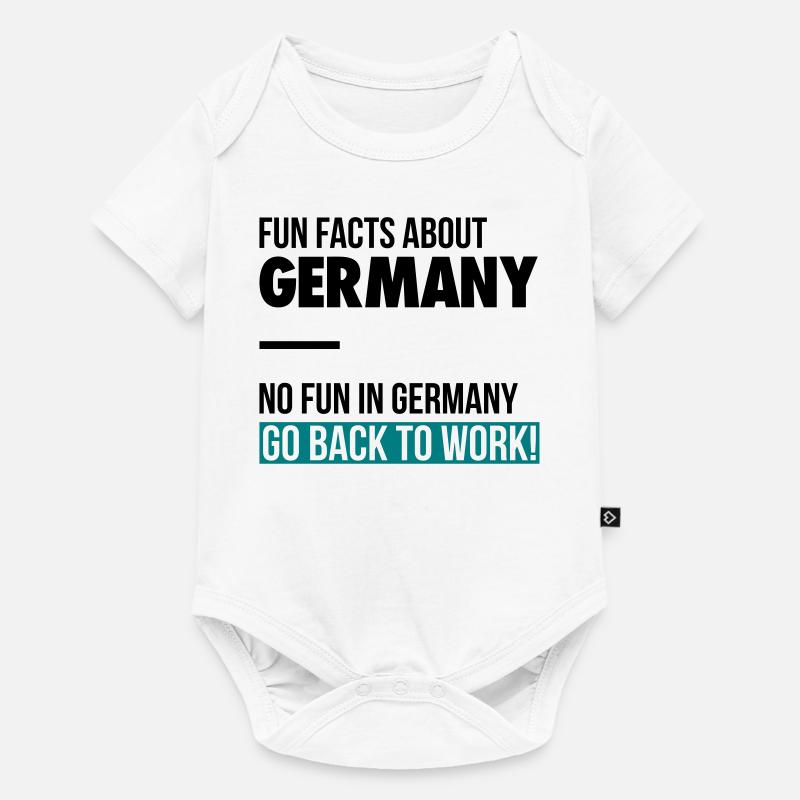 Fun facts about germany - Baby Premium Kurzarmbody - Weiß