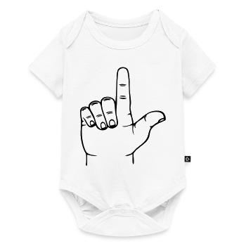 Loser hand - Baby Premium short-sleeve bodysuit - white - Front