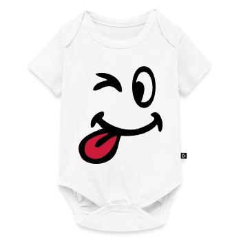 smiley clin oeil 3105 - Body à manches courtes Premium Bébé - blanc - Devant