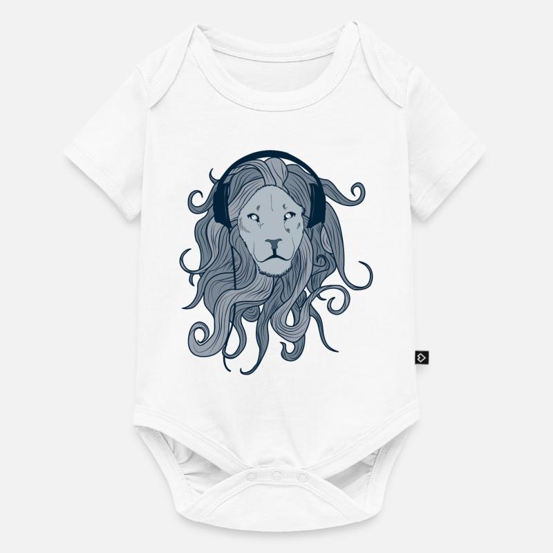 Lion - Body à manches courtes Premium Bébé - blanc