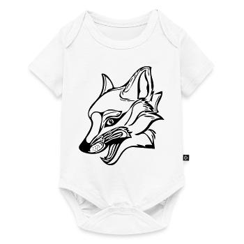 Fuchs - Baby Premium Kurzarmbody - Weiß - Vorne