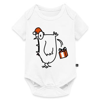 christmas chick christmas chicken - Baby Premium short-sleeve bodysuit - white - Front