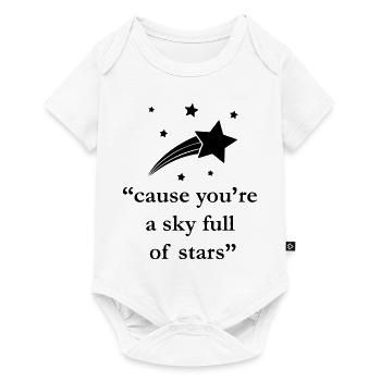 "cause you're a sky full of stars" Quote - Baby Premium short-sleeve bodysuit - white - Front