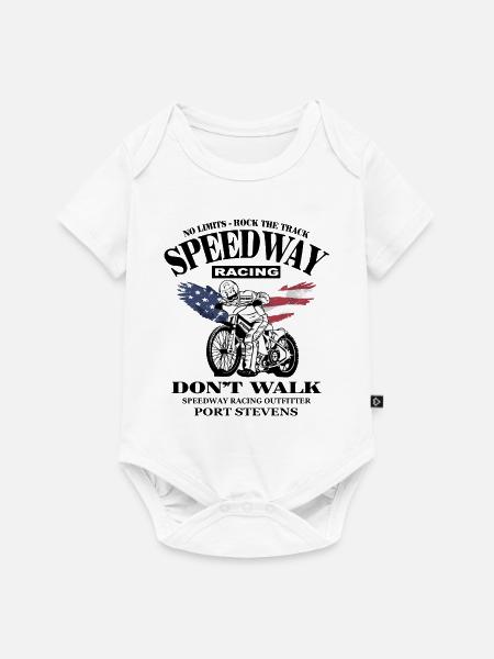 Speedway - Baby Premium Kurzarmbody - Weiß