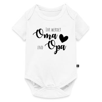 Ihr werdet Oma und Opa! - Baby Premium Kurzarmbody - Weiß - Vorne