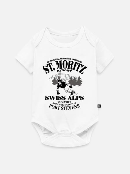 Snowboarding - Baby Premium Kurzarmbody - Weiß