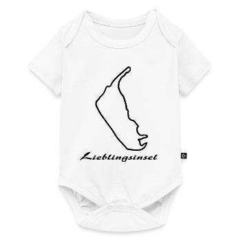 Lieblingsinsel Amrum b - Baby Premium Kurzarmbody - Weiß - Vorne