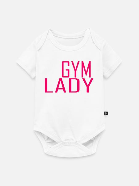 Gym Lady - Baby Premium Kurzarmbody - Weiß