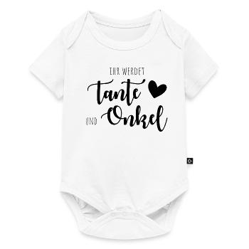 Ihr werdet Tante und Onkel! - Baby Premium Kurzarmbody - Weiß - Vorne