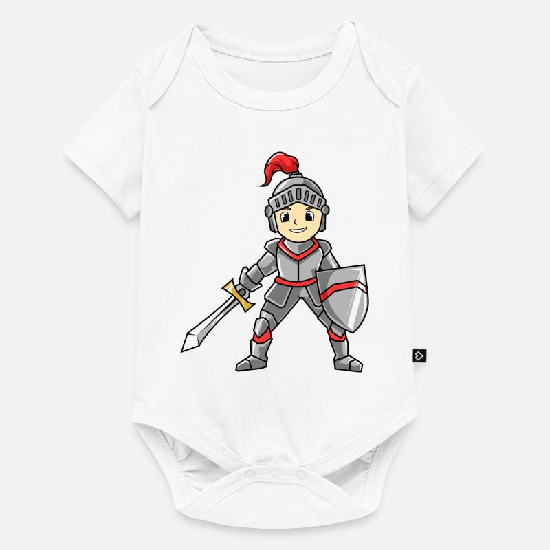 Chevalier - Body à manches courtes Premium Bébé - blanc