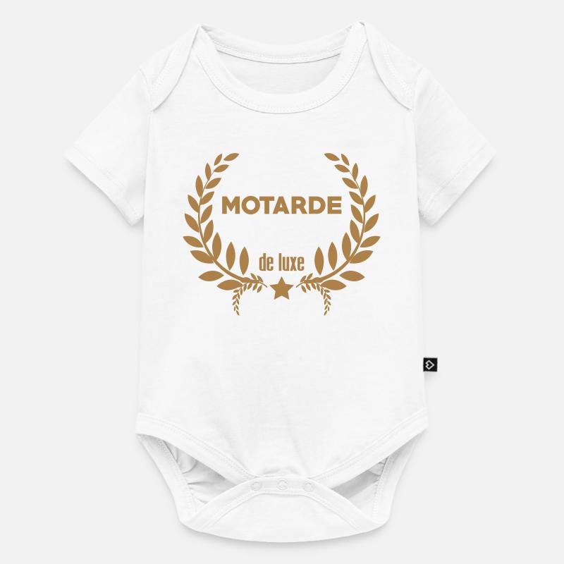 Motarde de luxe - Body à manches courtes Premium Bébé - blanc
