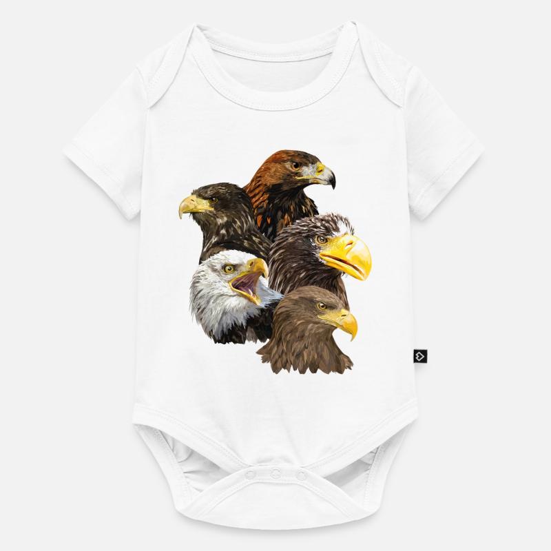 Oiseaux de proie - Body à manches courtes Premium Bébé - blanc