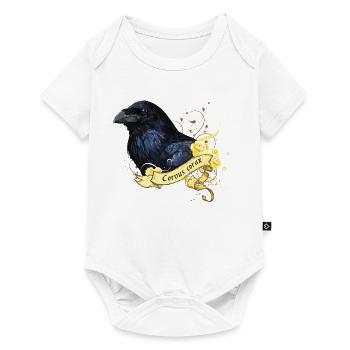 Raven - Baby Premium short-sleeve bodysuit - white - Front
