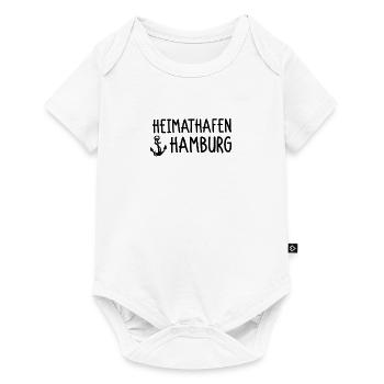 Heimathafen Hamburg - Baby Premium Kurzarmbody - Weiß - Vorne