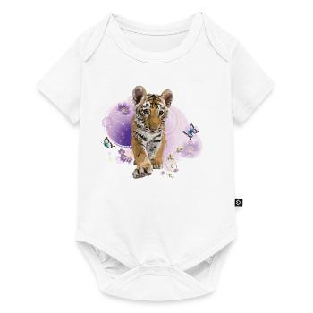 tigre du Bengale - Body à manches courtes Premium Bébé - blanc - Devant