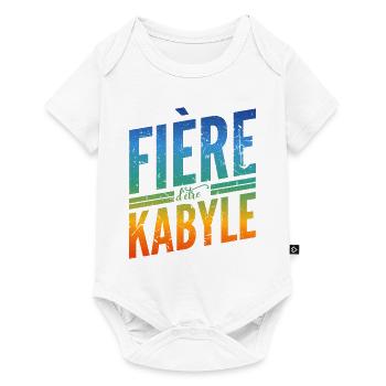Fière d'être Kabyle - Body à manches courtes Premium Bébé - blanc - Devant
