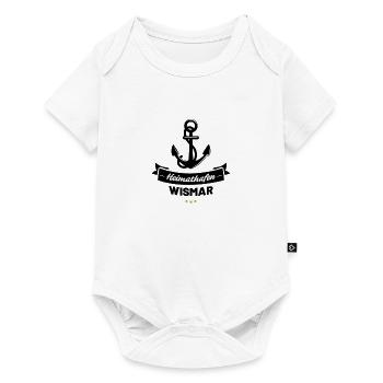 Heimathafen Wismar - Baby Premium Kurzarmbody - Weiß - Vorne