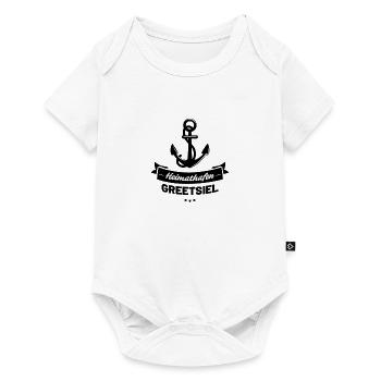 Heimathafen Greetsiel - Baby Premium Kurzarmbody - Weiß - Vorne