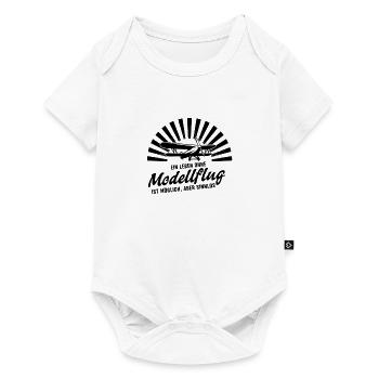 Ein Leben ohne Modellflug ist möglich aber sinnlos - Baby Premium Kurzarmbody - Weiß - Vorne