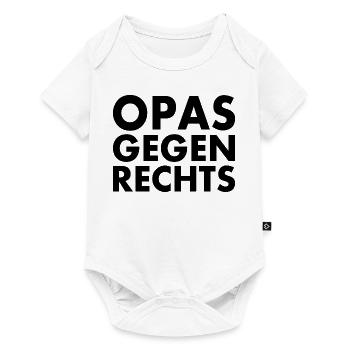 Opas gegen rechts - Baby Premium Kurzarmbody - Weiß - Vorne