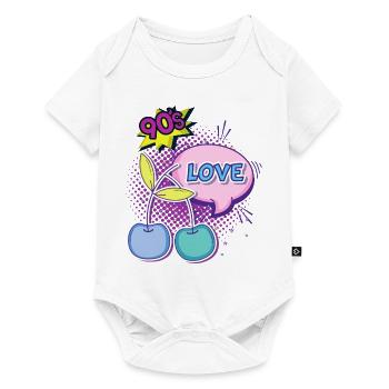 90's Pop art, cadeau original des années 90 - Body à manches courtes Premium Bébé - blanc - Devant