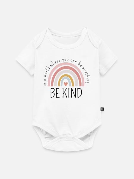 SEI FREUNDLICH - Baby Premium Kurzarmbody - Weiß