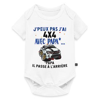 Bébé En Voiture Cadeau Drôle Future Naissance - Body à manches courtes Premium Bébé - blanc - Devant
