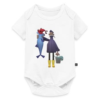Fishing Angler Fisherman Fish Funny - Baby Premium short-sleeve bodysuit - white - Front