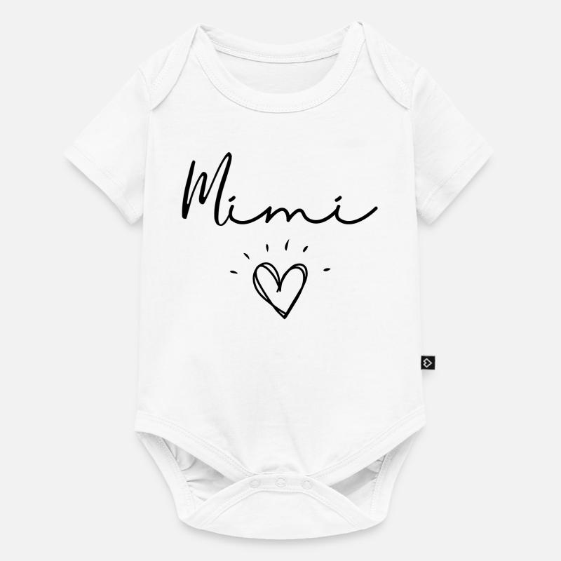 Mimi. cadeau mimi - Body à manches courtes Premium Bébé - blanc