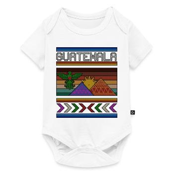 Guatemala drapeau guatémaltèque ADN I cadeau - Body à manches courtes Premium Bébé - blanc - Devant