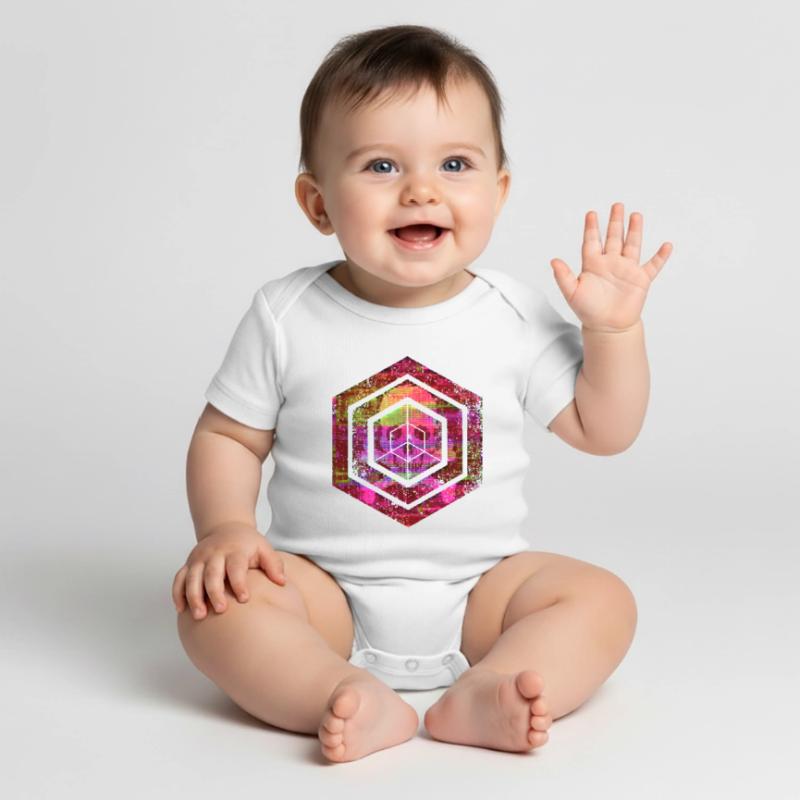 Hexagon-Programmierung Programmierer Codierung geometrisch Baby Premium Kurzarmbody