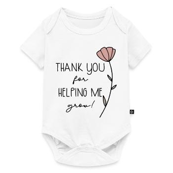thank you for helping me grow - Baby Premium short-sleeve bodysuit - white - Front