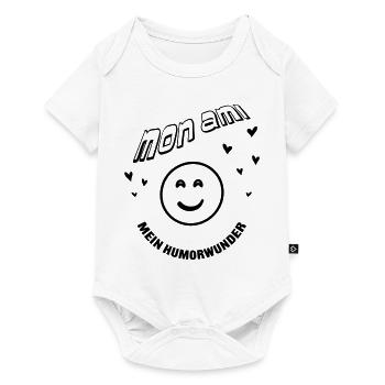 Mon Amie mein Humorwunder | Freundschaft Design - Baby Premium Kurzarmbody - Weiß - Vorne