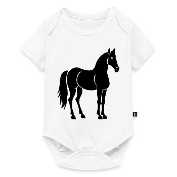 Horse - Baby Premium short-sleeve bodysuit - white - Front