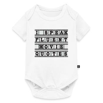 I speak fluent movie quotes - Baby Premium short-sleeve bodysuit - white - Front