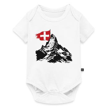 Horu - Cervin - Zermatt - T-Shirt - Body à manches courtes Premium Bébé - blanc - Devant
