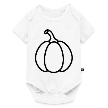 citrouille - Body à manches courtes Premium Bébé - blanc - Devant
