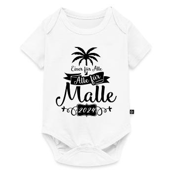 Malle One for All - Baby Premium short-sleeve bodysuit - white - Front