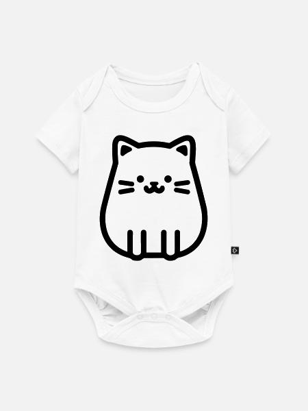 Kätzchen - Baby Premium Kurzarmbody - Weiß