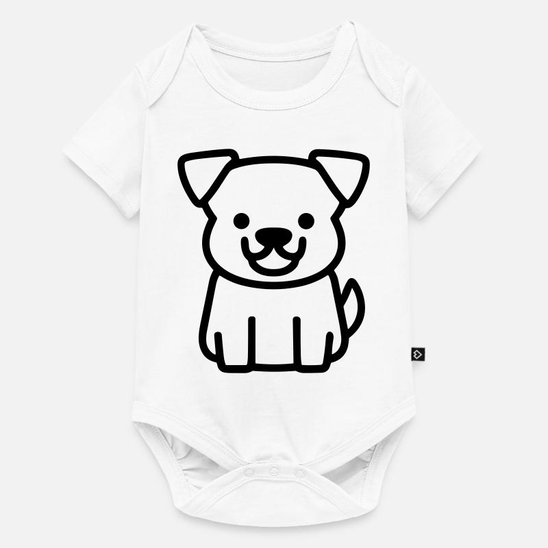 Chien - Body à manches courtes Premium Bébé - blanc