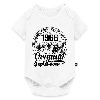 1966 September Original 58 Years Anniversary Gift - Baby Premium short-sleeve bodysuit - white - Front