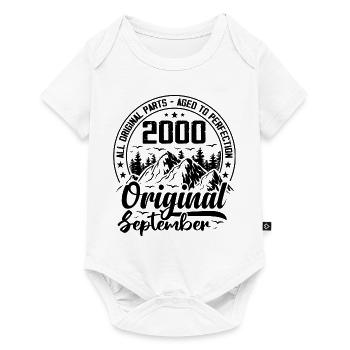 2000 September Original 24 Year Old Birthday Gift - Baby Premium short-sleeve bodysuit - white - Front