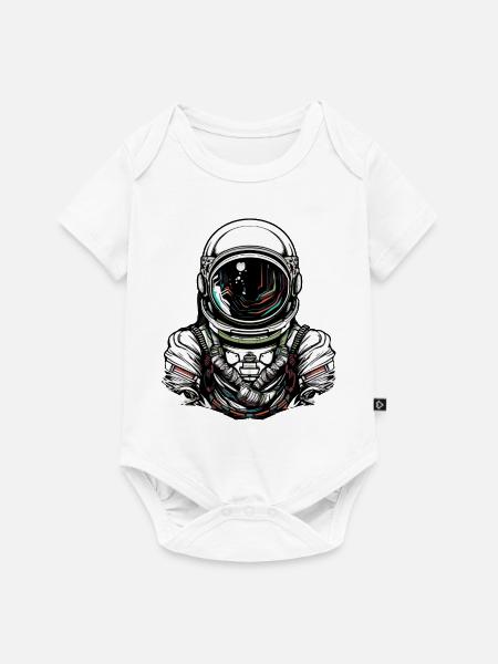 astronaut - Baby Premium Kurzarmbody - Weiß