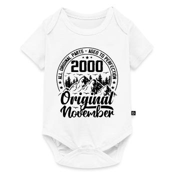 2000 November Original 24 Year Anniversary Gift - Baby Premium short-sleeve bodysuit - white - Front