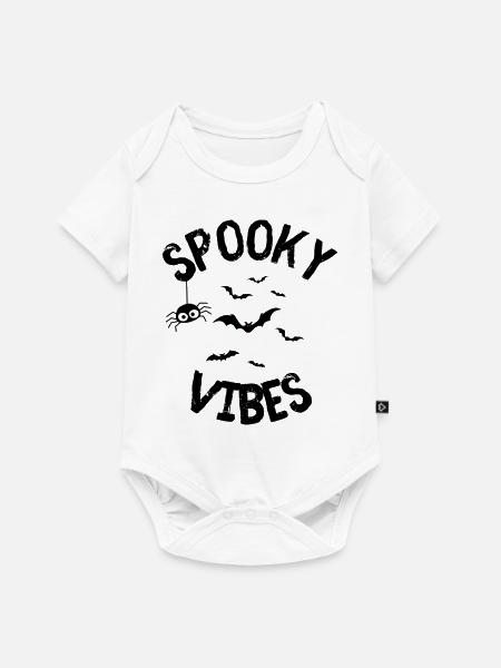 Halloween Spooky - Baby Premium Kurzarmbody - Weiß