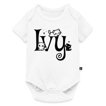 Ivy Name First Name Kitten Name - Baby Premium short-sleeve bodysuit - white - Front